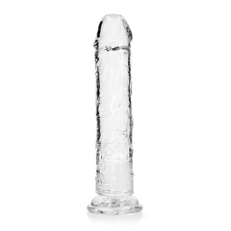 DILDO STRAIGHT REALISTIC CRYSTAL CLEAR 9 /23 CM TRANSPARENTE REALROCK DILDO STRAIGHT REALISTIC CRYSTAL CLEAR 9 /23 CM TRANSPARENTE REALROCK