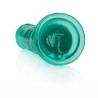 DILDO STRAIGHT REALISTIC CRYSTAL CLEAR 9 /23 CM VERDE REALROCK