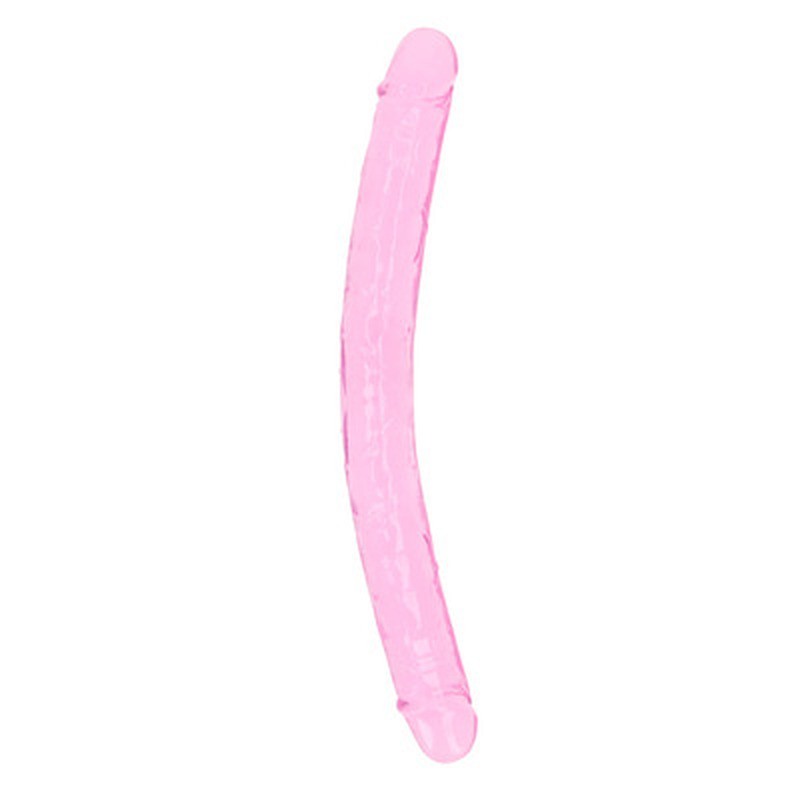 DILDO DUPLO CRYSTAL CLEAR REALISTIC DONG 13 /34 CM ROSA REALROCK DILDO DUPLO CRYSTAL CLEAR REALISTIC DONG 13 /34 CM ROSA REALROCK