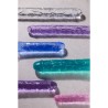DILDO DUPLO CRYSTAL CLEAR REALISTIC DONG 18 /45 CM TRANSPARENTE REALROCK