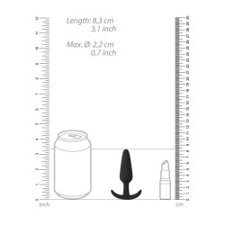 PLUG ANAL SLIM BEGINNER PRETO SHOTS TOYS