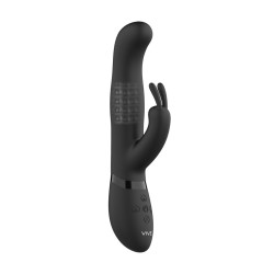 VIBRADOR IZARA ROTATING BEADS RABBIT BLACK VIVE