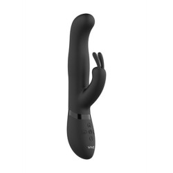 VIBRADOR IZARA ROTATING BEADS RABBIT BLACK VIVE