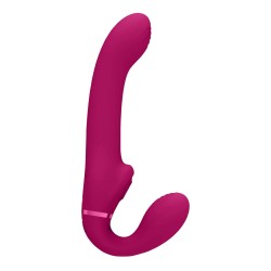 STRAP-ON SEM ARNÊS AI DUAL VIBRATING AIR WAVE TICKLER VIVE