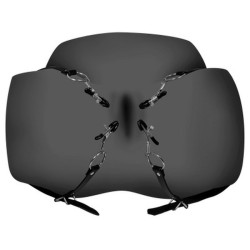 AFASTADORES XTREME LABIA SPREADER WITH CLAMPS PRETO OUCH!