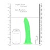 DILDO SLIM REALISTIC DILDO GLOW IN THE DARK 7'' / 18 CM REALROCK