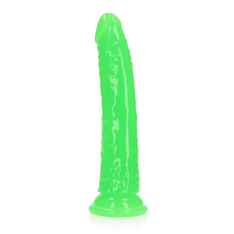 DILDO SLIM REALISTIC DILDO GLOW IN THE DARK 8'' / 20 CM REALROCK DILDO SLIM REALISTIC DILDO GLOW IN THE DARK 8'' / 20 CM REALROCK