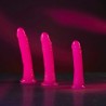 DILDO SLIM REALISTIC DILDO GLOW IN THE DARK 8'' / 20 CM ROSA REALROCK