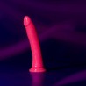 DILDO SLIM REALISTIC DILDO GLOW IN THE DARK 8'' / 20 CM ROSA REALROCK