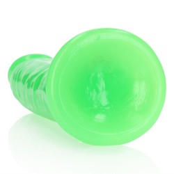 DILDO SLIM REALISTIC DILDO GLOW IN THE DARK 9'' / 22,5 CM REALROCK