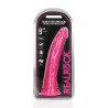 DILDO SLIM REALISTIC DILDO GLOW IN THE DARK 9'' / 22,5 CM ROSA REALROCK