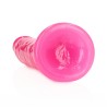 DILDO SLIM REALISTIC DILDO GLOW IN THE DARK 9'' / 22,5 CM ROSA REALROCK