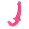 STRAP-ON SEM ARNÊS GLOW IN THE DARK 6'' / 13,5 CM ROSA REALROCK