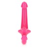 STRAP-ON SEM ARNÊS GLOW IN THE DARK 6'' / 13,5 CM ROSA REALROCK