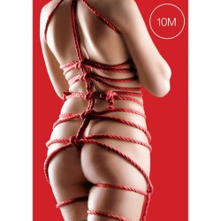 CORDA JAPANESE SOFT SILK  32.8 FT /10 M VERMELHA OUCH!