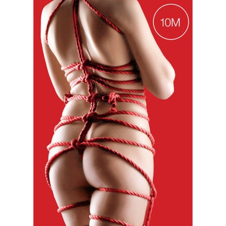 CORDA JAPANESE SOFT SILK  32.8 FT /10 M VERMELHA OUCH!