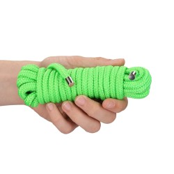 CORDA BONDAGE FLUORESCENTE GLOW IN THE DARK 16.4 FT /5 M OUCH!