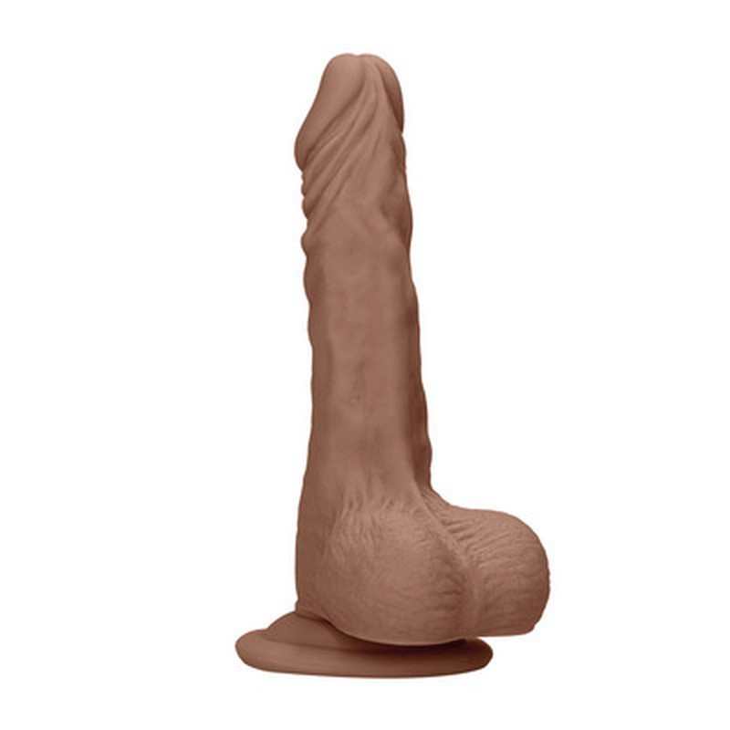 DILDO COM TESTÍCULOS TAN 7 / 17 CM REALROCK DILDO COM TESTÍCULOS TAN 7 / 17 CM REALROCK