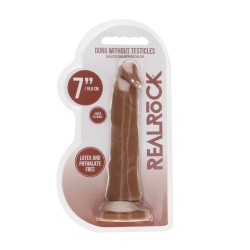 DILDO SEM TESTÍCULOS TAN 7 / 17 CM REALROCK