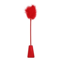 ESPANADOR DE PLUMAS COM CHIBATA VERMELHA OUCH!