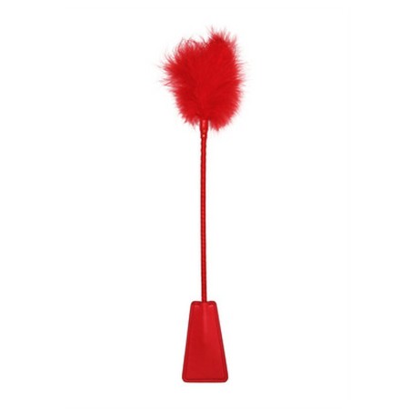 ESPANADOR DE PLUMAS COM CHIBATA VERMELHA OUCH!
