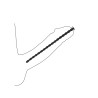 CONJUNTO DE SONDAS DE URETRA SILICONE SPIRAL SCREW PLUG SET ADVANCED PRETO OUCH!