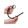 CONJUNTO DE SONDA DE URETRA COM ANEL PENIANO DE SILICONE PRETO OUCH!