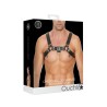 ARNÊS LEATHER BULLDOG HARNESS L/XL PRETO OUCH! 