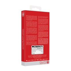 COLEIRA EM NEOPRENO VERMELHA COM TRELA OUCH!