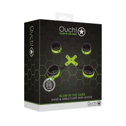 ALGEMAS PARA PULSOS E TORNOZELOS COM HOGTIE GLOW IN THE DARK OUCH!