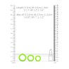 CONJUNTO DE 3 ANÉIS PARA O PÉNIS GLOW IN THE DARK OUCH!