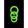 CONJUNTO DE 3 ANÉIS PARA O PÉNIS GLOW IN THE DARK OUCH!