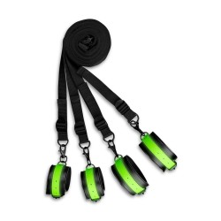 CONJUNTO DE RESTRIÇÕES PARA CAMA FLUORESCENTES GLOW IN THE DARK OUCH!