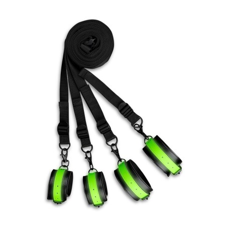 CONJUNTO DE RESTRIÇÕES PARA CAMA FLUORESCENTES GLOW IN THE DARK OUCH!