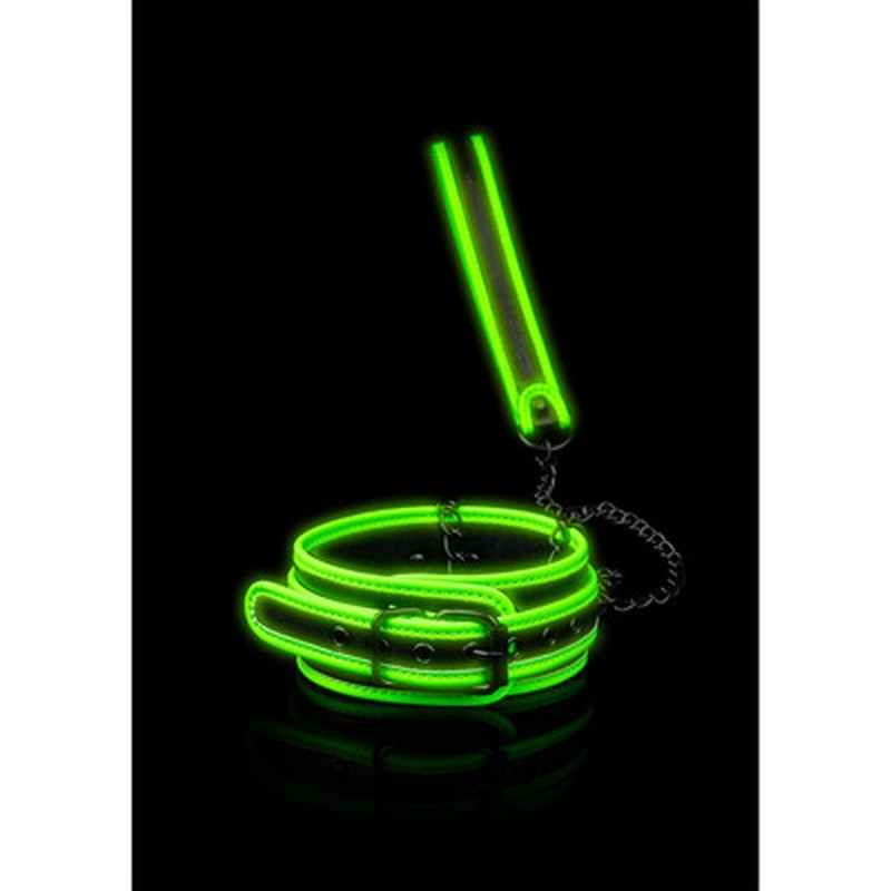 COLEIRA COM TRELA GLOW IN THE DARK OUCH! COLEIRA COM TRELA GLOW IN THE DARK OUCH!