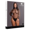 BODY DE REDE COM GOLA ALTA PRETO TAMANHO QUEEN LE DÉSIR
