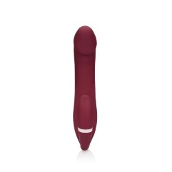 STRAP-ON SEM ARNÊS COM VIBRAÇÃO MERLOT GRAPE LOVELINE
