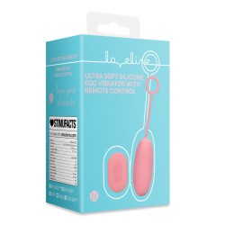 OVO VIBRATÓRIO COM COMANDO ULTRA SOFT SILICONE PINK ARABESQUE LOVELINE