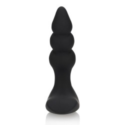PLUG ANAL COM VIBRAÇÃO E COMANDO BEADED LICORICE BLACK LOVELINE