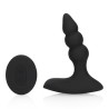 PLUG ANAL COM VIBRAÇÃO E COMANDO BEADED LICORICE BLACK LOVELINE