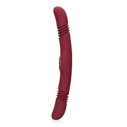VIBRADOR DOUBLE-SIDED THRUSTING MERLOT GRAPE LOVELINE