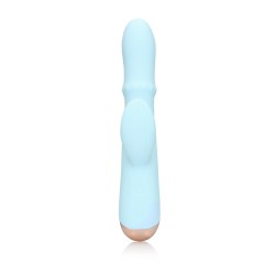 VIBRADOR PULSE WAVE AND UP-AND-DOWN MOVING RING ARCTIC BLUE LOVELINE