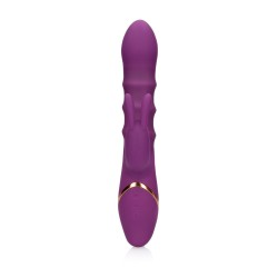 VIBRADOR 3 UP-AND-DOWN MOVING RINGS ORCHIDEE PURPLE LOVELINE