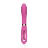 VIBRADOR DOUBLE-SIDED FLAPPING AND G-SPOT EXUBERANT PINK LOVELINE
