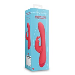 VIBRADOR SWINGING RABBIT G-SPOT BRIGHTO RED LOVELINE