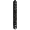 DILDO DUPLO JR. VEINED DOUBLE HEADER 12'' PRETO