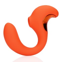 VIBRADOR G-SPOT VIBRATOR WITH CLITORAL PULSE WAVE UNTAMED ORANGE LOVELINE