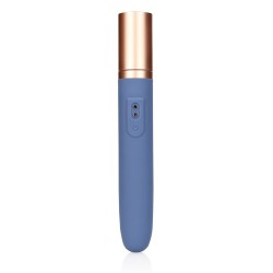 VIBRADOR DE VIAGEM COM COMPARTIMENTO PARA LUBRIFICANTE BLUE HORIZON LOVELINE