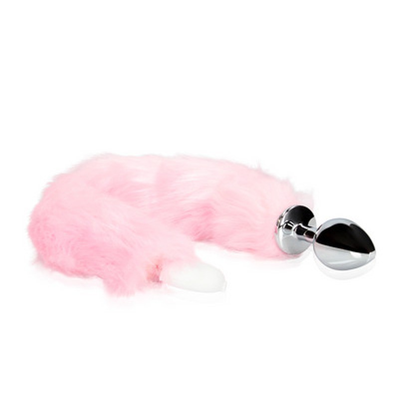 PLUG ANAL COM CAUDA DE RAPOSA ROSA LUMINOSA OUCH! PLUG ANAL COM CAUDA DE RAPOSA ROSA LUMINOSA OUCH!