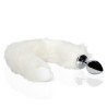 PLUG ANAL COM CAUDA DE RAPOSA LUMINOSA BRANCA OUCH!